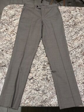 Cremieux Men’s Gray Dress Pants Slacks Flat Front 30 R